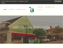 Tablet Screenshot of hetzaansebakkertje.com